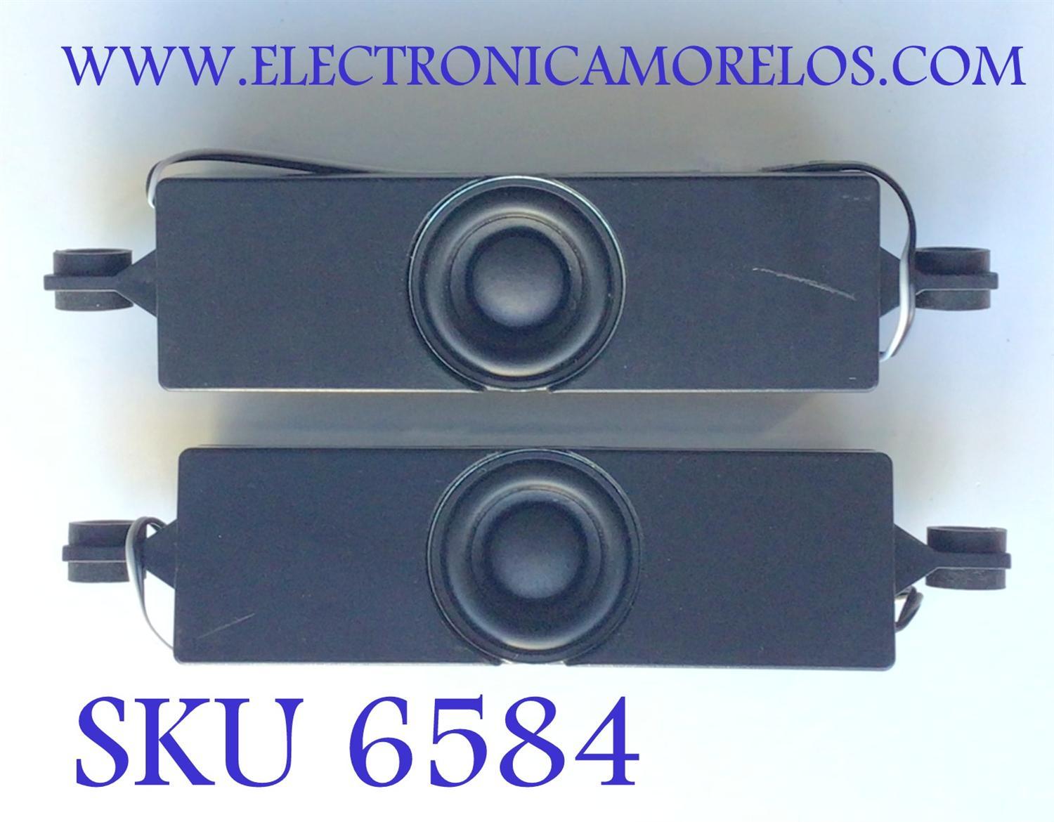 KIT DE BOCINAS PARA TV TCL ( 2 PZ ) / NUMERO DE PARTE GD01-170300013 / 42-WDF413-XX6G / 17C151C2 / 8Ω 10W / PANEL LVU550CS0T E12 / MODELO 55S403